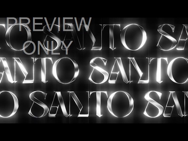 Lttrs Santo Bw Scroll