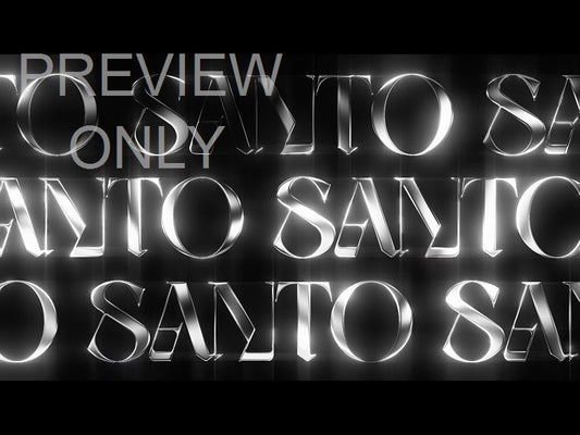 Lttrs Santo Bw Scroll