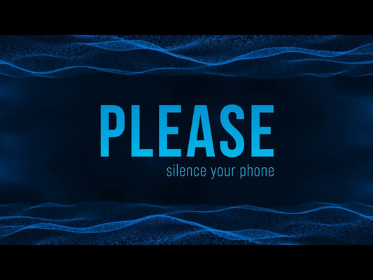 Blue Digital Wave Silence Phone