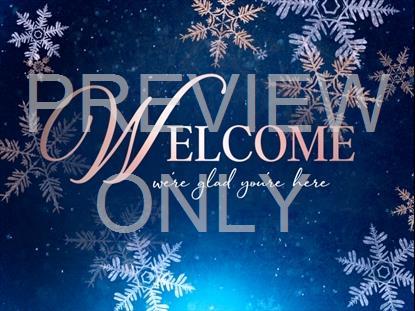 Christmas Snowflakes Welcome Still
