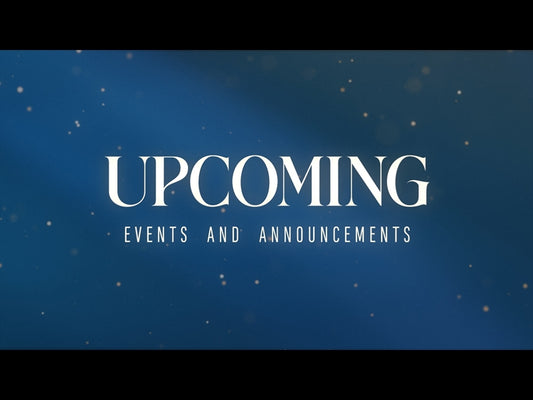 The Heavens Declare Upcoming