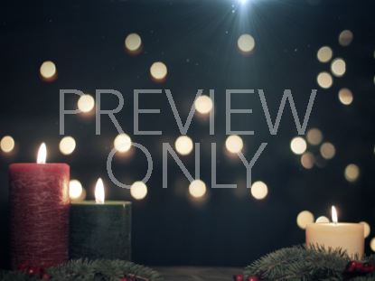 Christmas Candles Bokeh Night Still