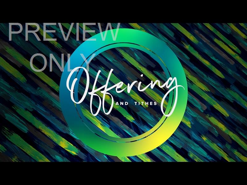 Palm Sunday Color Brush Offering Still