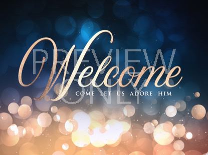 Christmas Bokeh Welcome Christmas