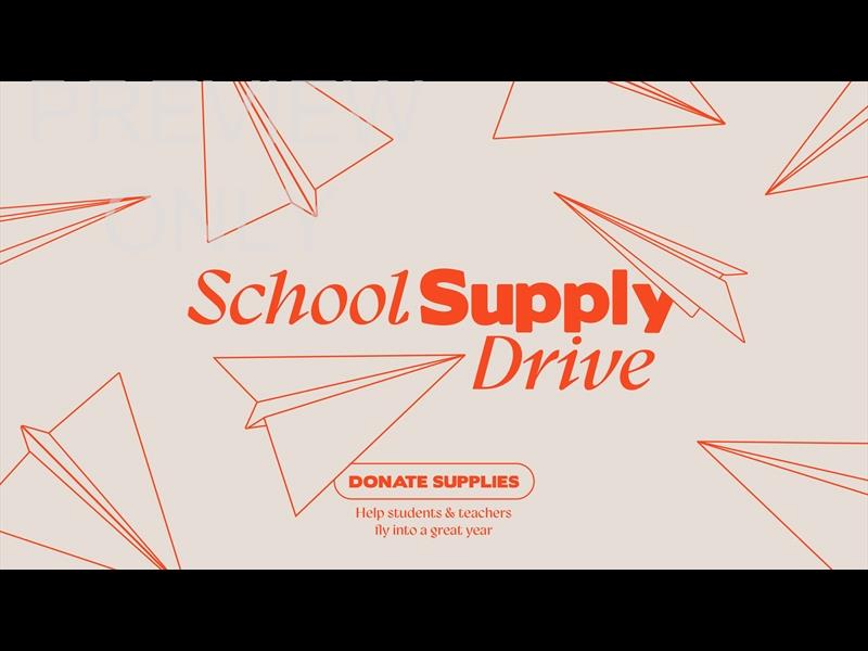 School Supply Drive Still