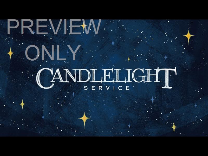 Jeweled Brush Christmas Candlelight Service Still