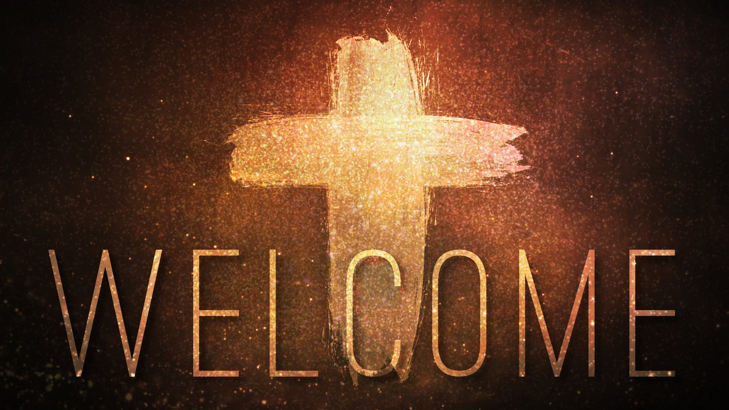 Glowing Cross Welcome