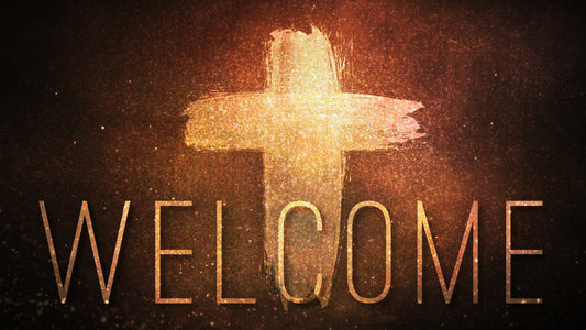 Glowing Cross Welcome