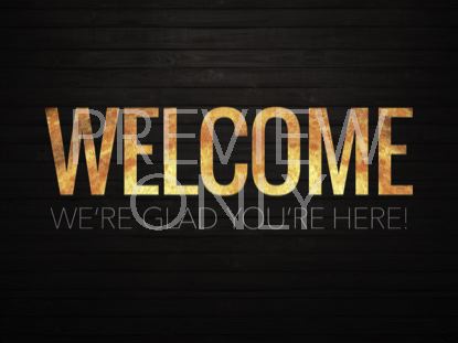 Wooden Glow Welcome Still