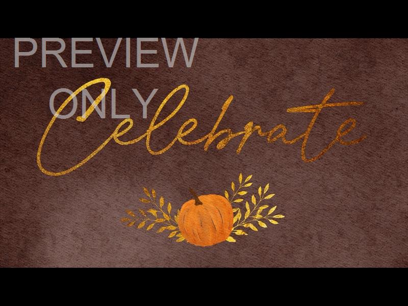 Harvest Pumpkin Still Celebrate