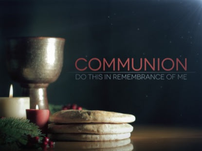 Christmas Communion Candles Text