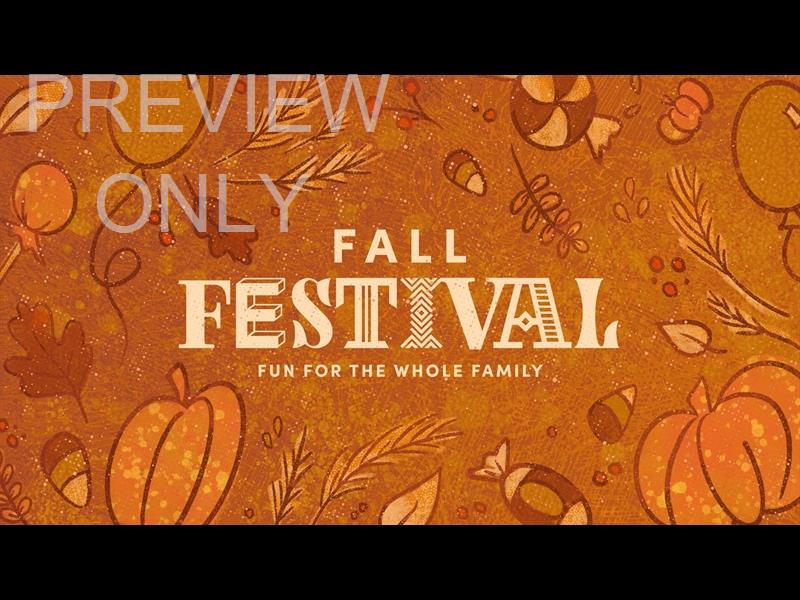 Festive Fall Fall Festival Title Still