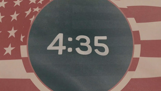 Vintage Waving American Flag Countdown