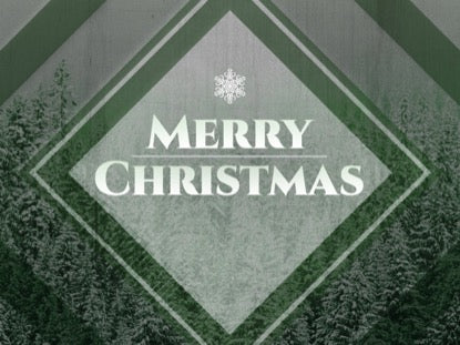 Winter Trails Green Christmas Motion