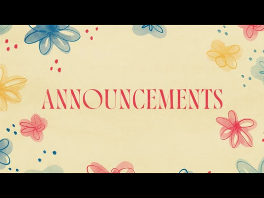 Floral Announcements
