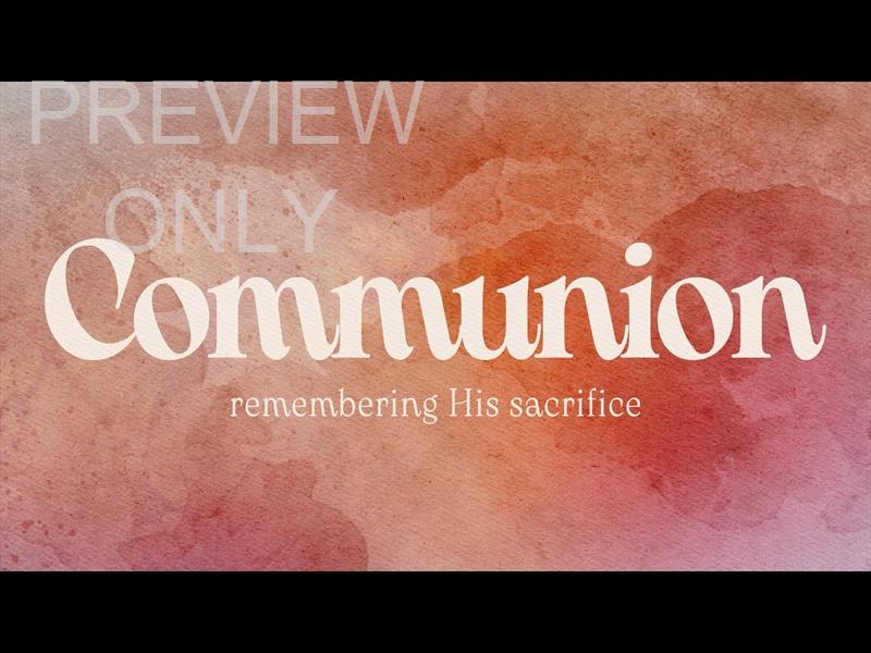 Easter Canvas Communion Still