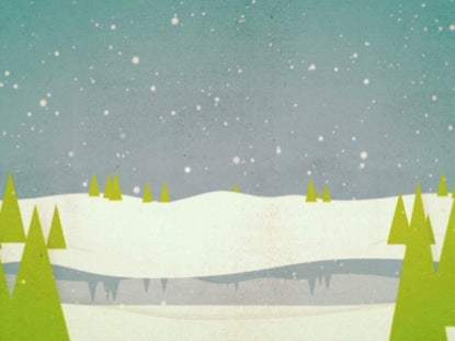 Christmas Welcome Snowy Landscape
