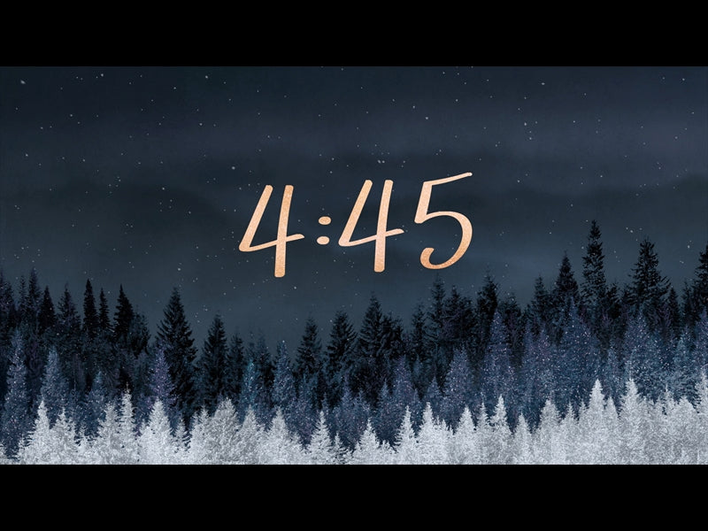 Sparkling Trees Minimal Countdown