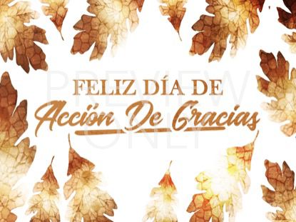 Thanksgiving Crisp Leaves Thanks Still - Spanish