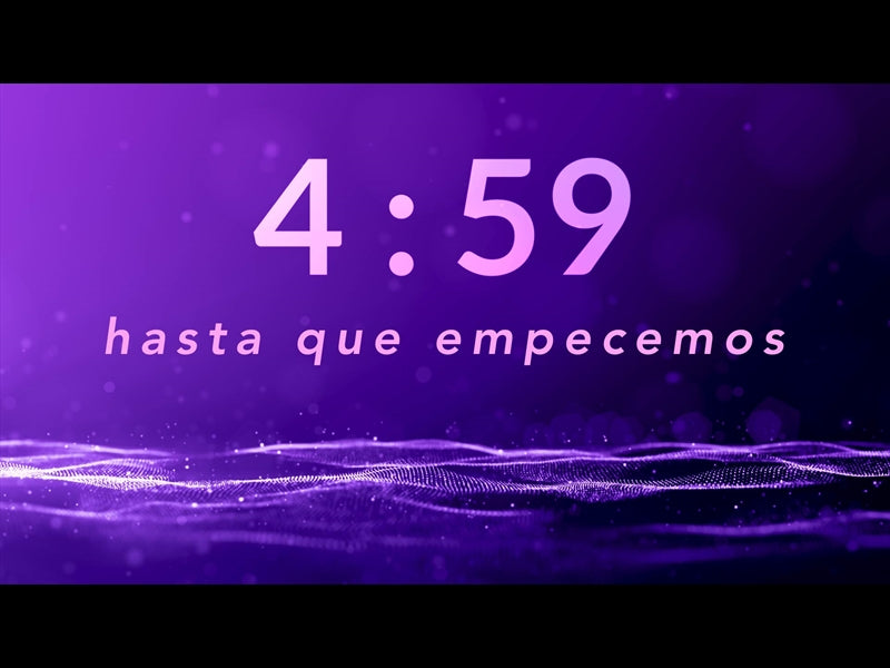 Cuenta Regresiva De La Ola Morada
