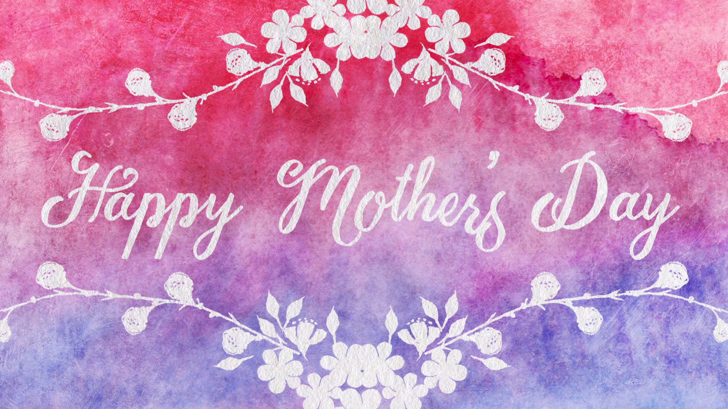 Watercolor Card Happy Mother'S Day