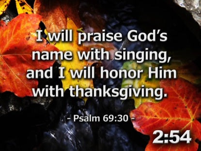 Thanksgiving Scriptures Countdown