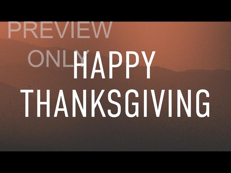Wilderness Thanksgiving Still