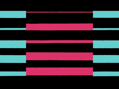 Tri-stripes Pink Teal