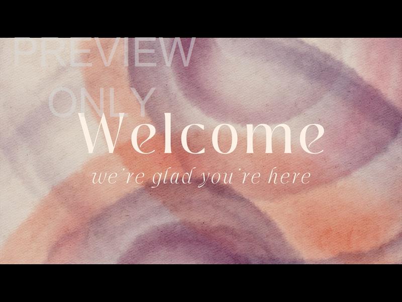 Spring Canvas Welcome Still