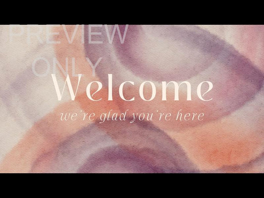 Spring Canvas Welcome Still