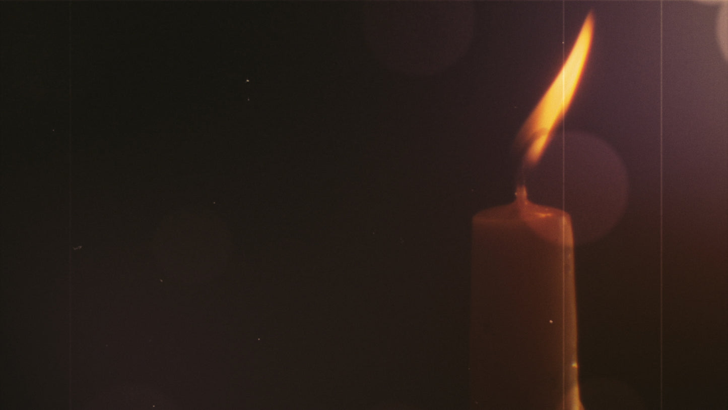 Friday Words Candle Still