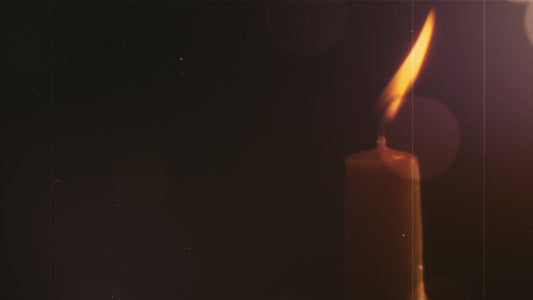 Friday Words Candle Still