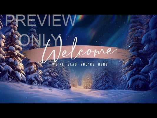 Christmas Snow Welcome Still