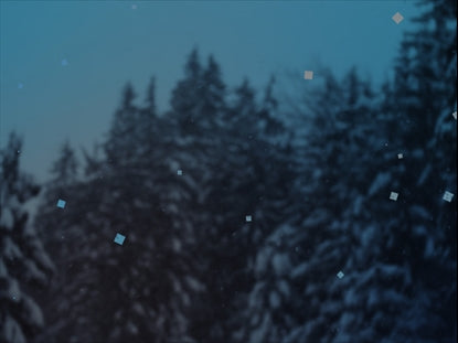 Blue Swirling Snow