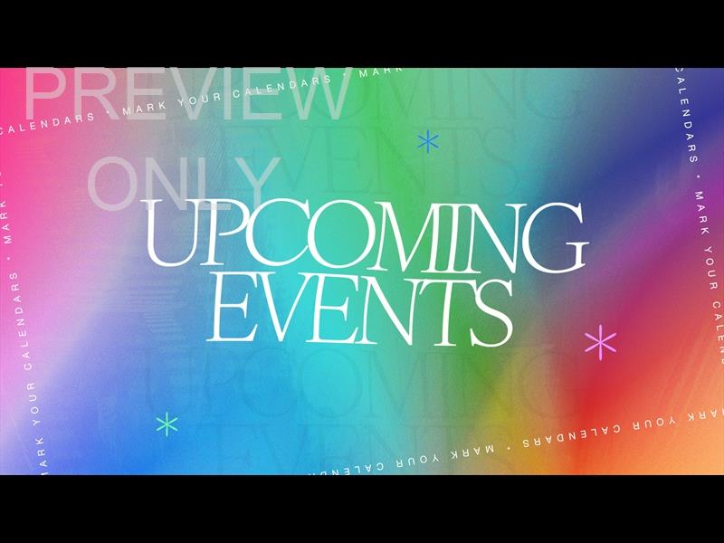 Graduation Upcoming Events Still