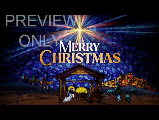 Christmas Stained Glass Merry Christmas Still