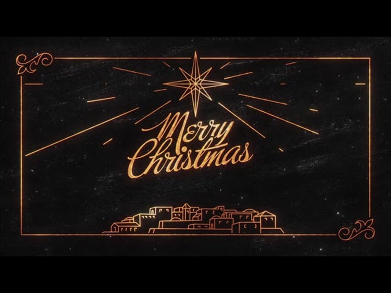 Star Of Wonder Merry Christmas Charcoal