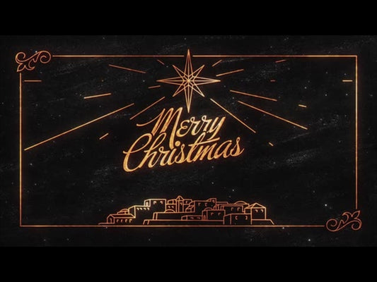 Star Of Wonder Merry Christmas Charcoal
