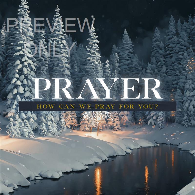 Winterscape Social Graphic - Pray