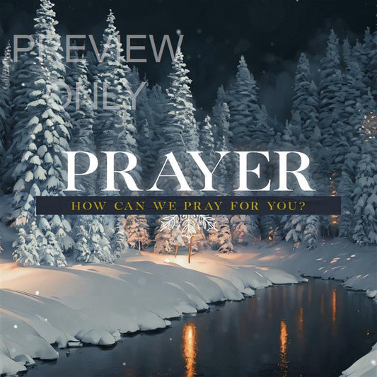Winterscape Social Graphic - Pray