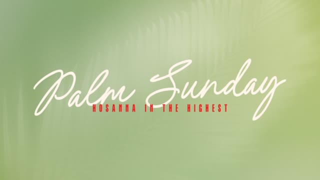 Living Hope Palm Sunday Loop
