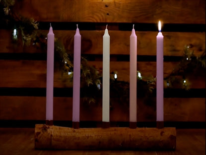 Country Advent Hope Candles