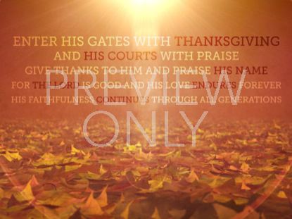 Vintage Thanksgiving Scripture
