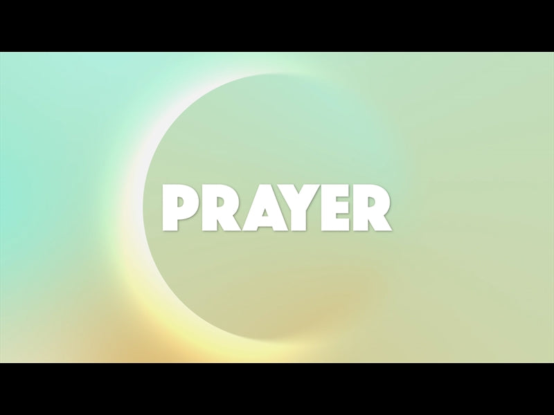 Abstract Modern Blue Orange Prayer Motion