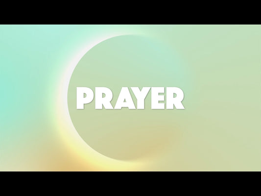 Abstract Modern Blue Orange Prayer Motion