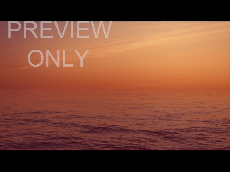 Seascape Red Orange Haze