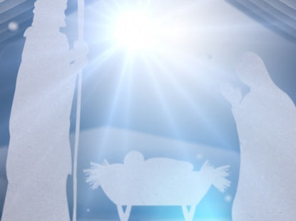 White Christmas Manger 2