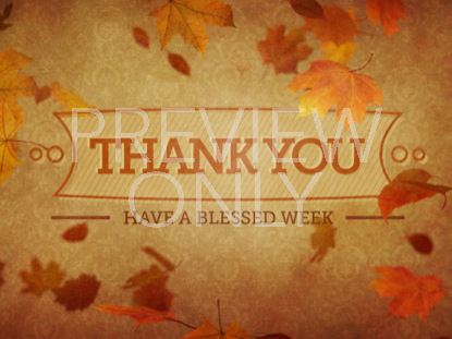 Vintage Thanksgiving Thank You