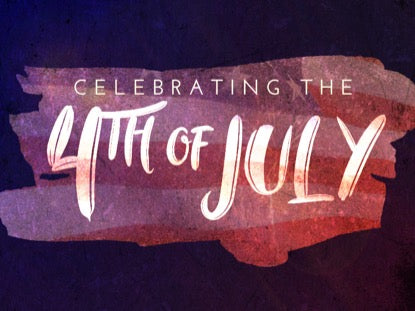 American Flags And Fireworks Fourth Of July Motion