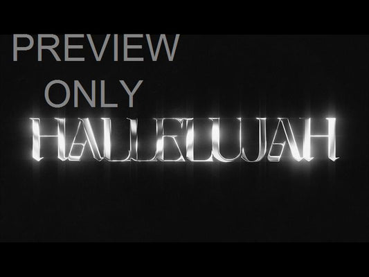 Lttrs Hallelujah Bw Still